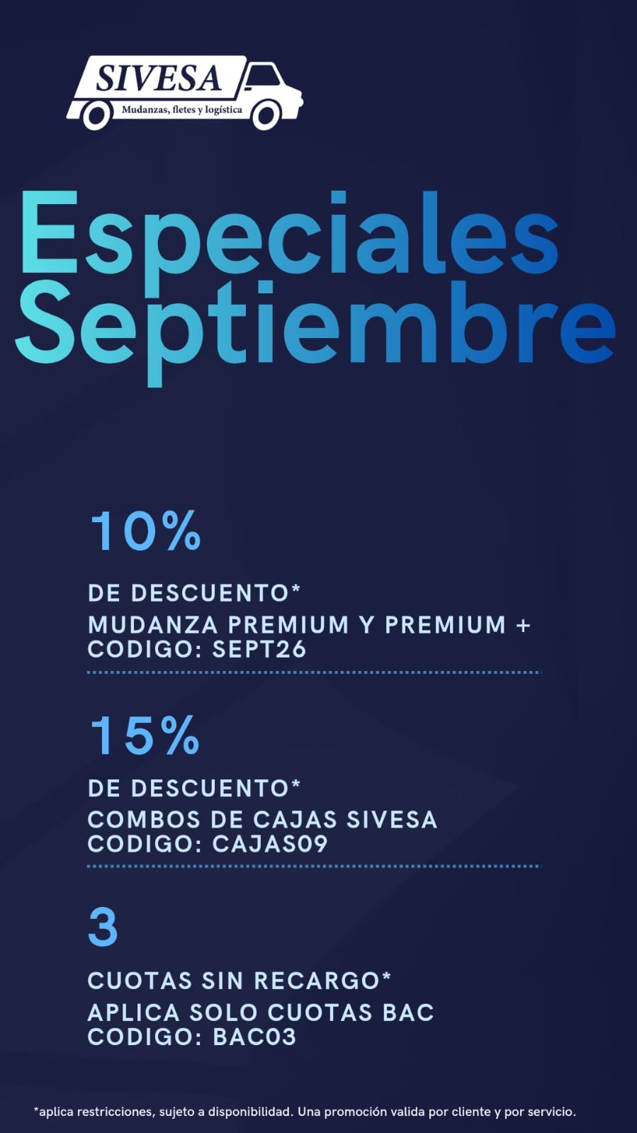 Promociones de septiembre 2026 de SIVESA